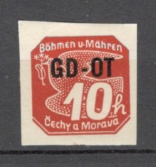 Deutsches Reich.1939 OCUPATIA IN BOEMIA SI MORAVIA:Timbre ptr. ziare-supr MD.135