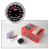 Ceas Voltmetru Auto Universal Bord LED 12V ALM 52mm - Aparat de Masura Tensiune