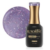 Cumpara ieftin Rubber Base LUXORISE Sparkling Collection - Tinted Lilac 15ml