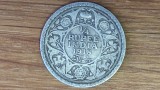 India Britanica - argint 917 - 1/4 quarter rupee 1918 - George V - f frumoasa !, Asia