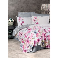 Set de lenjerie pentru pat dublu, Cotton Box, Modeline Carla Gri