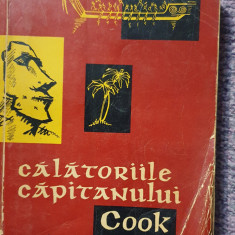Calatoriile capitanului Cook, Ed Stiintifica 1959, 544 pagini, stare f buna