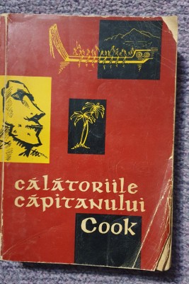 Calatoriile capitanului Cook, Ed Stiintifica 1959, 544 pagini, stare f buna foto