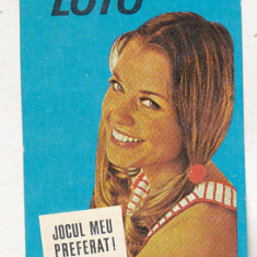 bnk cld Calendar de buzunar 1987 Loto