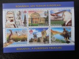 Romania-Romania,tezaur european-bloc-nestampilat