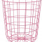 Cos depozitare metallic 32 x 34 5 cm roz