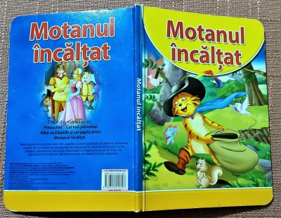 Motanul incaltat - Carte pentru copii cu ilustratii color, cartonata foto