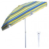Pachet Umbrela protectie solara 2.4m + suport tip burghiu alb Zilan ZTS8488_2