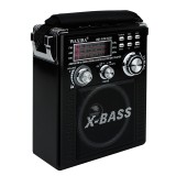 Radio portabil fm/am/sw, mp3 player, slot usb sd, design retro, waxiba