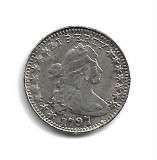 USA Draped Bust Small Eagle HALF DIMES Coin 1797 - Replica Muzeu, Europa, Cupru-Nichel