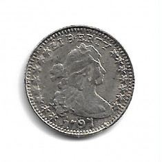 USA Draped Bust Small Eagle HALF DIMES Coin 1797 - Replica Muzeu