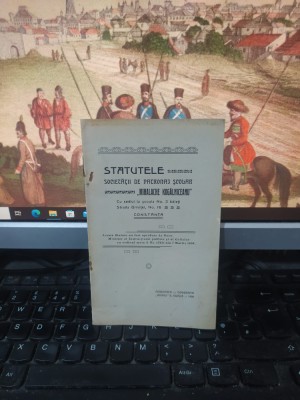 Statutele societății M. Kogălniceanu cu sediul &amp;icirc;n Constanța Școala nr 3 1909 086 foto