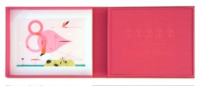 Charles Harper&amp;#039;s Birds &amp;amp; Words: W Flamingo Print [With Flamingo Print] foto