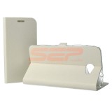 Husa Flip Stand Magnetica Vodafone Smart Mini 7, Alb