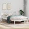 vidaXL Cadru de pat Alb 90 x 200 cm Lemn de brad solid