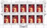 RUSIA 2002 MUZEUL ERMITAJ 150 ani - Serie 4 timbre in coli de 10 MNH**