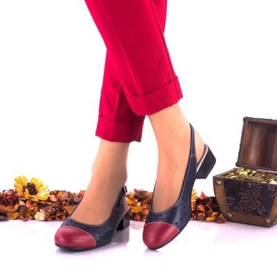 Pantofi dama casual din piele naturala NA252D foto