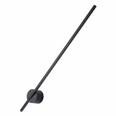 Aplica perete alba/neagra iluminare LED Risela 8x15x79 cm metal/acril IP44, W0267 - Maxlight Negru