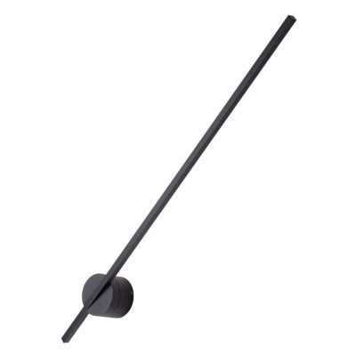 Aplica perete alba/neagra iluminare LED Risela 8x15x79 cm metal/acril IP44, W0267 - Maxlight Negru foto