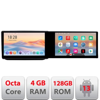 Navigatie Skoda Fabia 2 2009-2014 Edotec 2 ecrane 8 core 4+128 21.6 inch Incell android Wifi 5Ghz gps internet Kit-fabia2 CarStore Technology foto