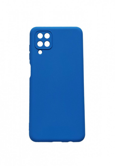 Husa telefon compatibila cu Samsung Galaxy A12, Albastru, Cu interior de catifea, 217HT