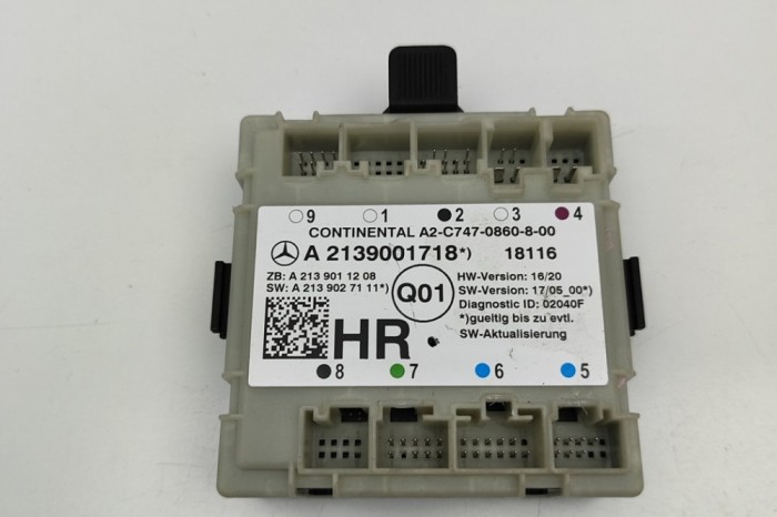 Modul de control ușă dreapta spate MERCEDES-BENZ E T-Model S213 2018 OEM: A2139001718,A2139011208,A2139027111 | 30032562