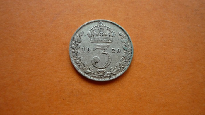 3 PENCE 1926 ARGINT *****
