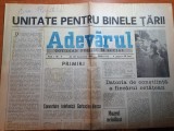 Adevarul 28 decembrie 1989-unitate pt binele tarii, revolutia romana