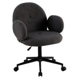 Scaun birou gri negru Turio 64,5x65x83-92 cm
