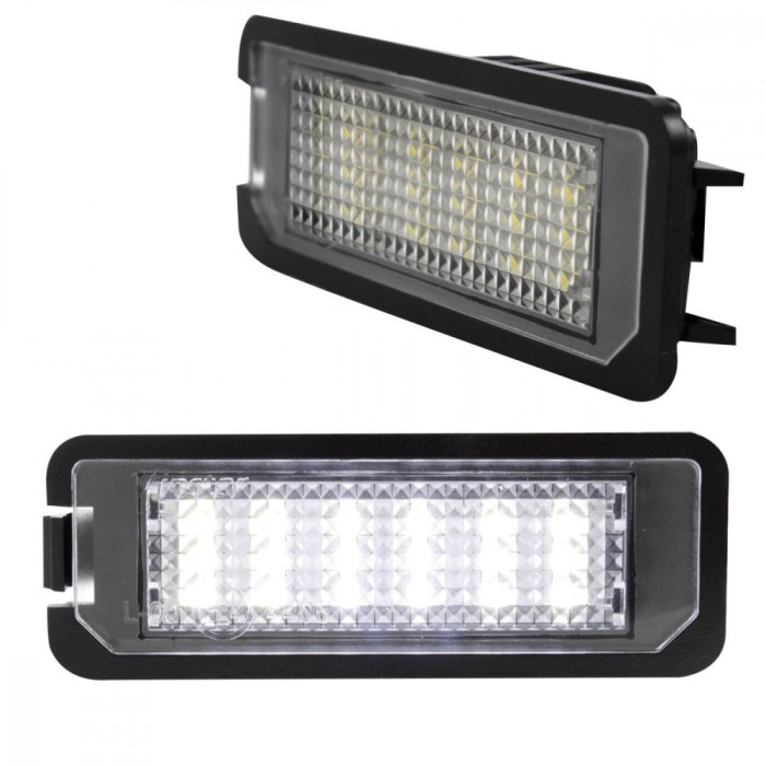 Lampi numar LED dedicate pentru Skoda Superb 2 / II 3T Sedane, Vinstar, set 2 bucati