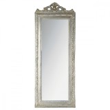 Oglinda Vintage Silver din rasina 90 cm, Inart