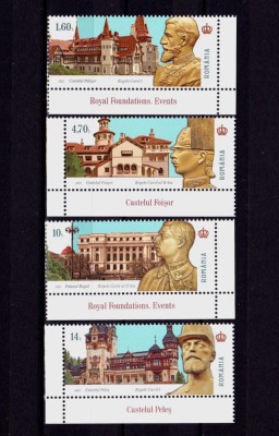 ✅RO 2023 LP 2437 &amp;quot;Ctitorii Regale. Evenimente&amp;quot; ,serie colt cu tabs ,MNH foto