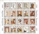 FUJEIRA 1972 ARTA / PICTURA NAPOLEON ( bloc dantelat format mare) MNH, Nestampilat