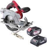 Raider RDP-SCSI20 + RDP-R20 - Fierastrau circular 165x20 mm + Set 1 acumulator si incarcator Li-Ion 20 V 4 Ah