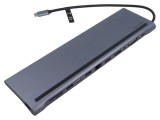 Hub USB 12 porturi gri Plug and Play