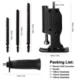 Adaptor Fierastrau Electric, 3 Lame, Metal, Negru, Taiere Oscilanta, 150mm, Acumulator, Hobby/Profesional