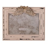 Cumpara ieftin Rama foto masa mdf roz vintage 24x3x19 cm, 18x13 cm