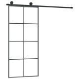 Cumpara ieftin Usa glisanta cu set feronerie, 90x205 cm, sticla ESG/aluminiu