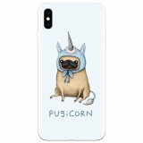 Husa silicon pentru Apple Iphone X, Pugicorn