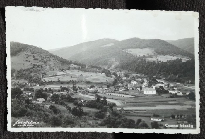 Carte postala, vedere generala Ciucea Romania, perioada interbelica