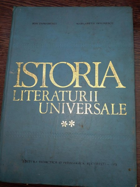 Ion Zamfirescu-istoria Literaturii Universale