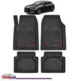 Covorase Auto TeamCar&reg; Tip Tavita Compatibile Mazda 3 Generatia III (2013&ndash;2019) Negru Material Rezistent, Cauciuc