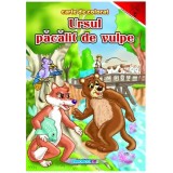 Ursul păcălit de vulpe. Carte de colorat - Paperback - Eurobookids