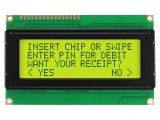 Afişaj LCD alfanumeric galben-verde 20x4 LED
