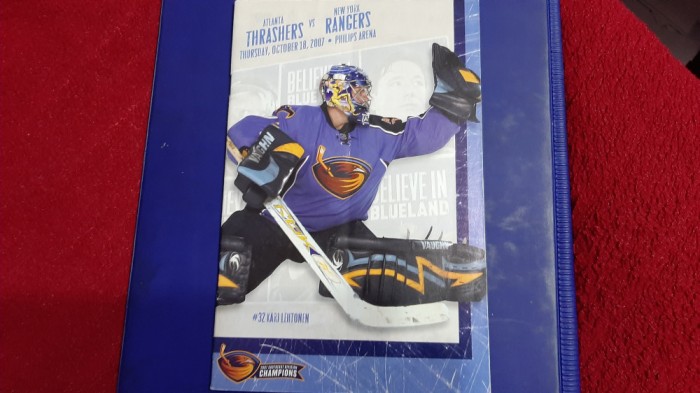 program Atlanta Thrashers - New York Rangers
