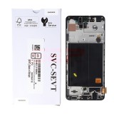 LCD+Touchscreen cu Rama Samsung Galaxy A51 / A515 BLACK Original Service Pack