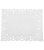 Set 100 de hartie dantelata alba, pentru platouri, dreptunghiulara, 30 x 40 cm, Godan