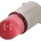Lampă LED roșie 220VDC BA9S