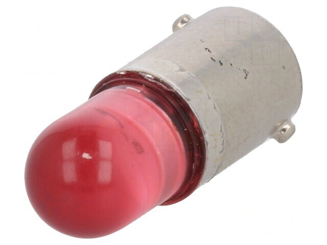 Lampă LED roșie 220VDC BA9S