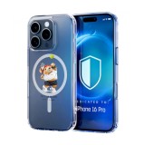 Husa pentru iphone 16 pro max, atasare magnetica, magsafe, life is a game, clear